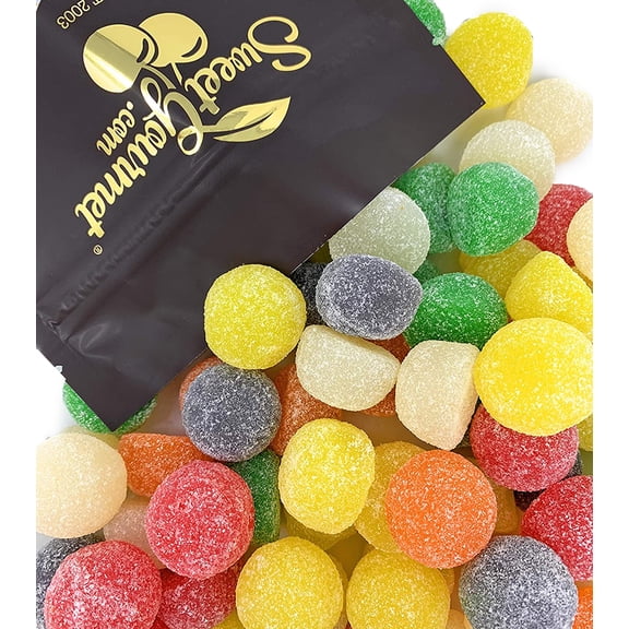 SweetGourmet Jelly Assorted Giant Gum Drops Bulk Candy | 2 Pounds