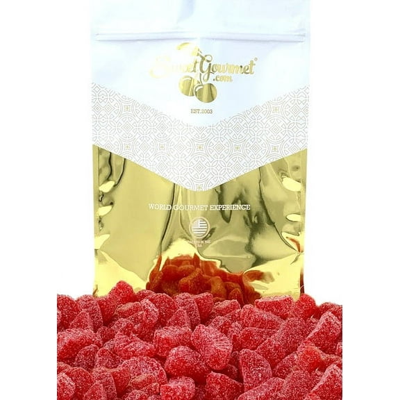 SweetGourmet Jelly Cherry Slices Bulk Candy | 5 Pounds