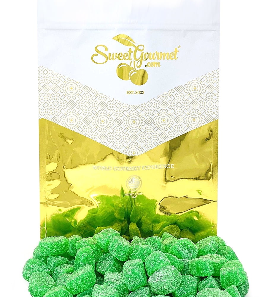 SweetGourmet Jelly Spearmint Leaves Slices Bulk Candy | 5 Pounds
