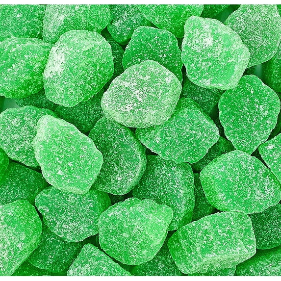 SweetGourmet Jelly Spearmint Leaves Slices Bulk Candy | 7 Pounds