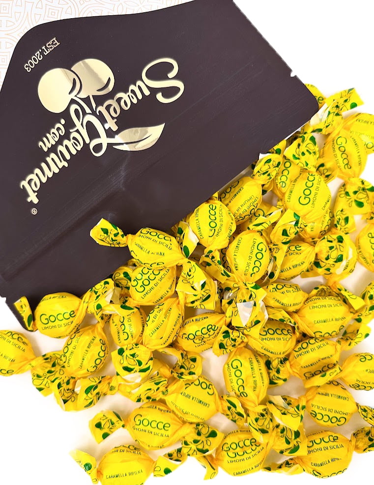 SweetGourmet Gocce Sicilian Lemon Filled Hard Candy, 2 Pounds