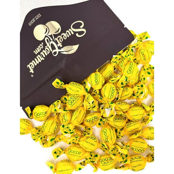 SweetGourmet Gocce Sicilian Lemon Filled Hard Candy, 2 Pounds