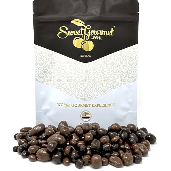 SweetGourmet Milk and Dark Chocolate Bridge Mix - Nuts, Fruits, Caramels and Cremes, 1 Pound