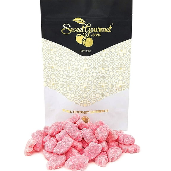 SweetGourmet Mini Gummy Pigs | Sour Strawberry Flavored Piglets Candy Bulk | 1 Pound