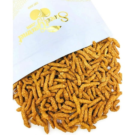 SweetGourmet Narrow Salted Sesame Sticks, Roasted, Kosher, 3 Pound, Resealable Pouch
