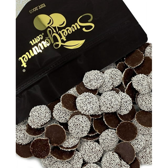 SweetGourmet Regular Dark Chocolate Nonpareils | Bulk Candy Unwrapped | 2 Pounds