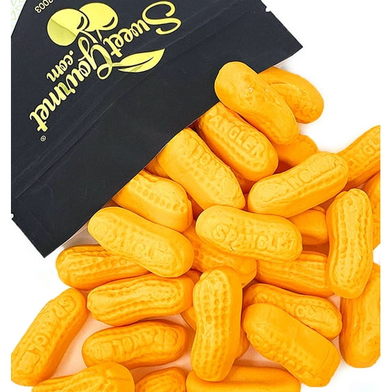 SweetGourmet Orange Circus Peanuts Marshmallow | Spangler Retro Candy | 1 Pound