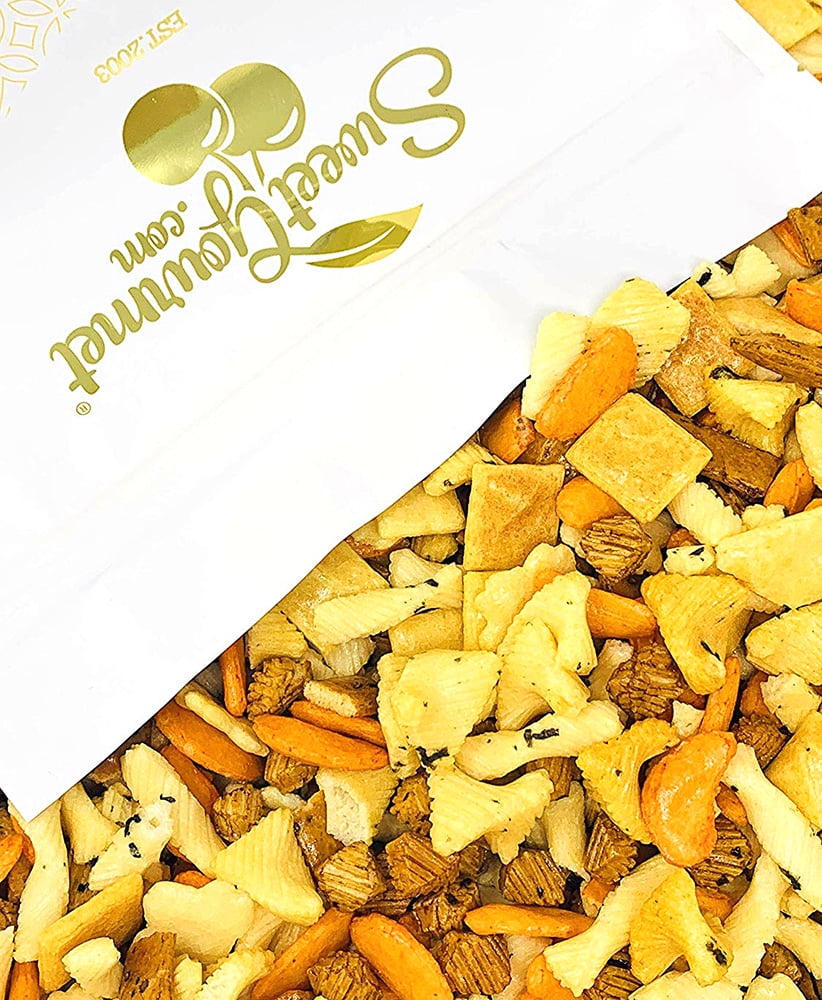 Sweet Gourmet Oriental Rice Crackers Snack Mix, Asian Rice Crackers, 2 ...