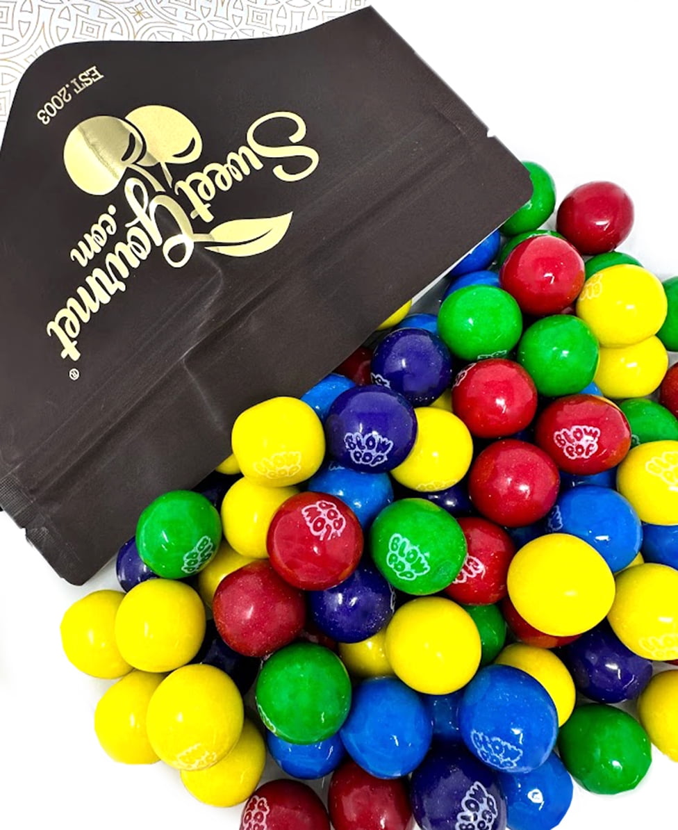 SweetGourmet Blow Pop Filled Gumballs, Bulk Unwrapped, Grape Lemon