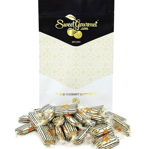 SweetGourmet Peanut Butter Bar Retro Candy | 1 Pound