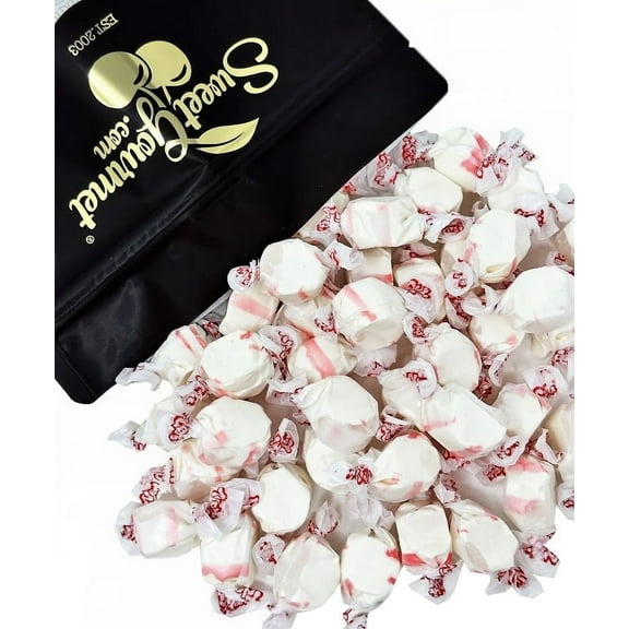 SweetGourmet Peppermint Salt Water Taffy | Christmas Candy | 1 Pound