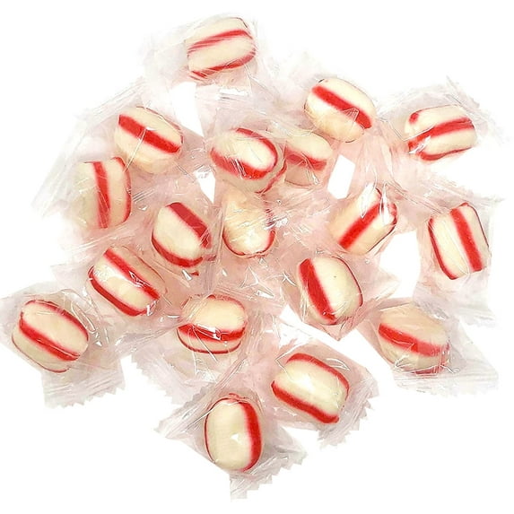 SweetGourmet Peppermint Soft Mint Puffs Clear Wrapper Bulk | 3 Pounds