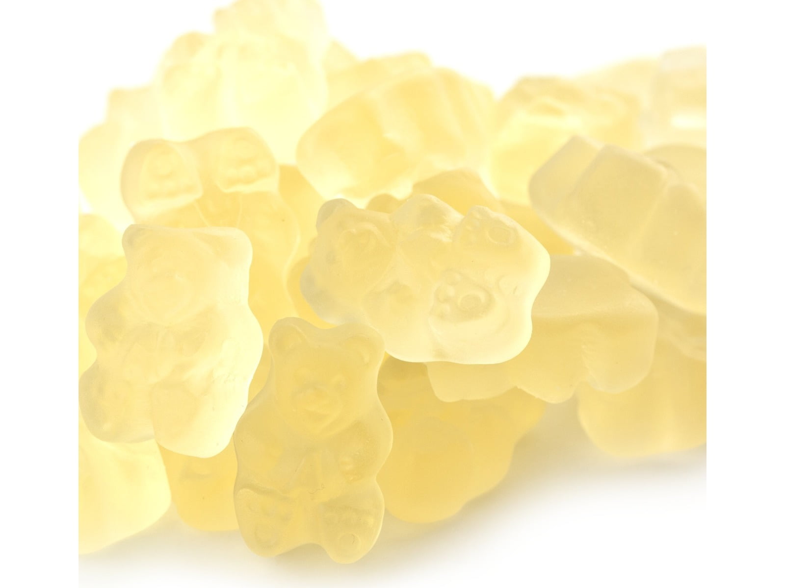 SweetGourmet Poppin Pineapple Gummi Bears | Pineapple Flavor Bulk White Gummy Candy | 2 pounds