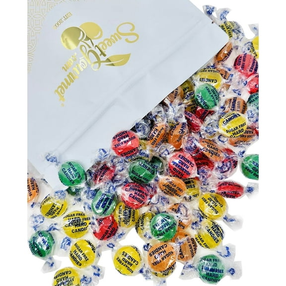 SweetGourmet Sugar-Free Assorted Fruits Hard Candy | 4 Flavors | 3 Pounds