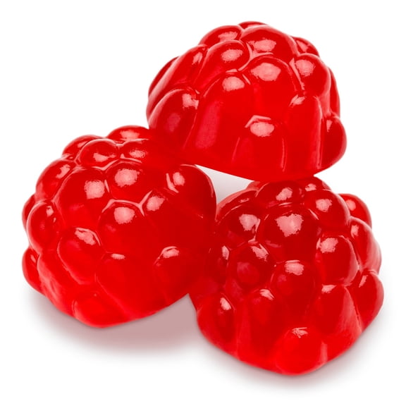 SweetGourmet Red Raspberries Gummi | Berry Red Raspberry | Bulk Candy Gummy | 2 pounds
