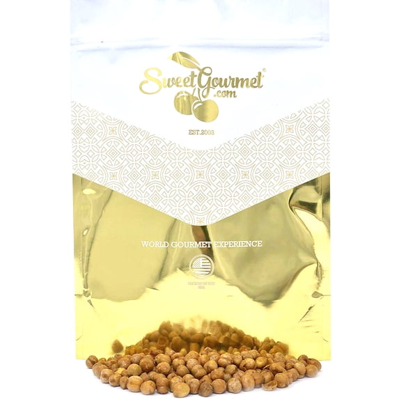 SweetGourmet Roasted & Salted Golden Chickpeas | garbanzo beans | protein snack | 3 pounds