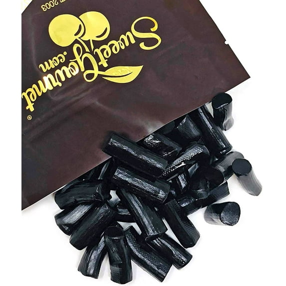 SweetGourmet Salty Finnska Black Licorice | Finnish Candy Bulk NON GMO | 2 Pounds