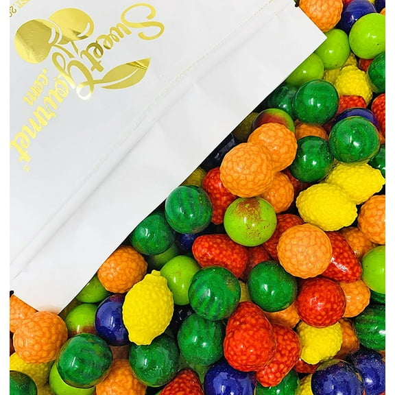 SweetGourmet Seedling Fruits Gum Gumballs | Filled Dubble Bubble | 3 Pounds