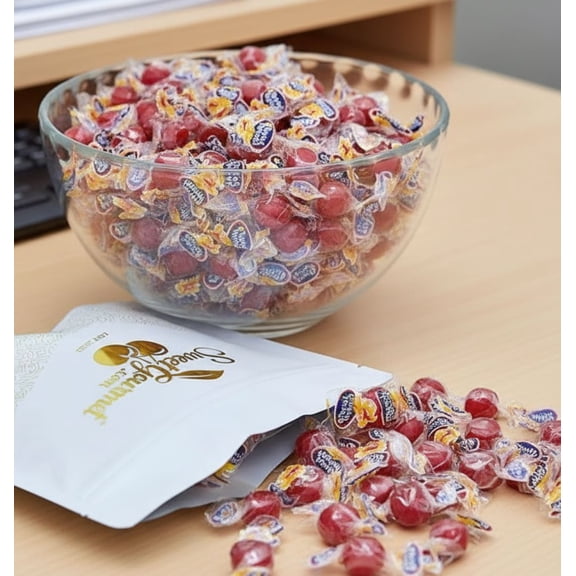 SweetGourmet Small Fireballs Wrapped Cinnamon Candy, Tongue Torchers, 4 Pound Bulk Bag