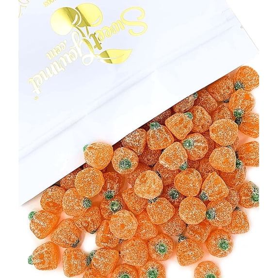 SweetGourmet Sour Jelly Pumpkins Fall Candy, 1 Pound Bag