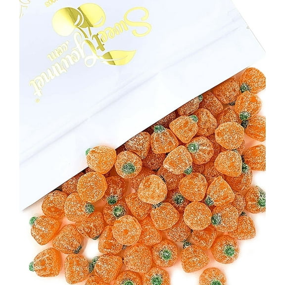 SweetGourmet Sour Jelly Pumpkins Fall Candy, 1 Pound Bag