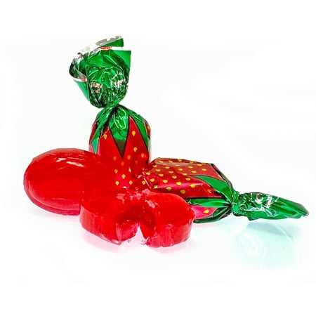 SweetGourmet Strawberry Filled Buds Bon Bon Arcor Hard Candy Bulk | 2 Pounds