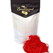 SweetGourmet Strawberry Licorice Laces, Dutch Candy Shoelaces, 1 Pound