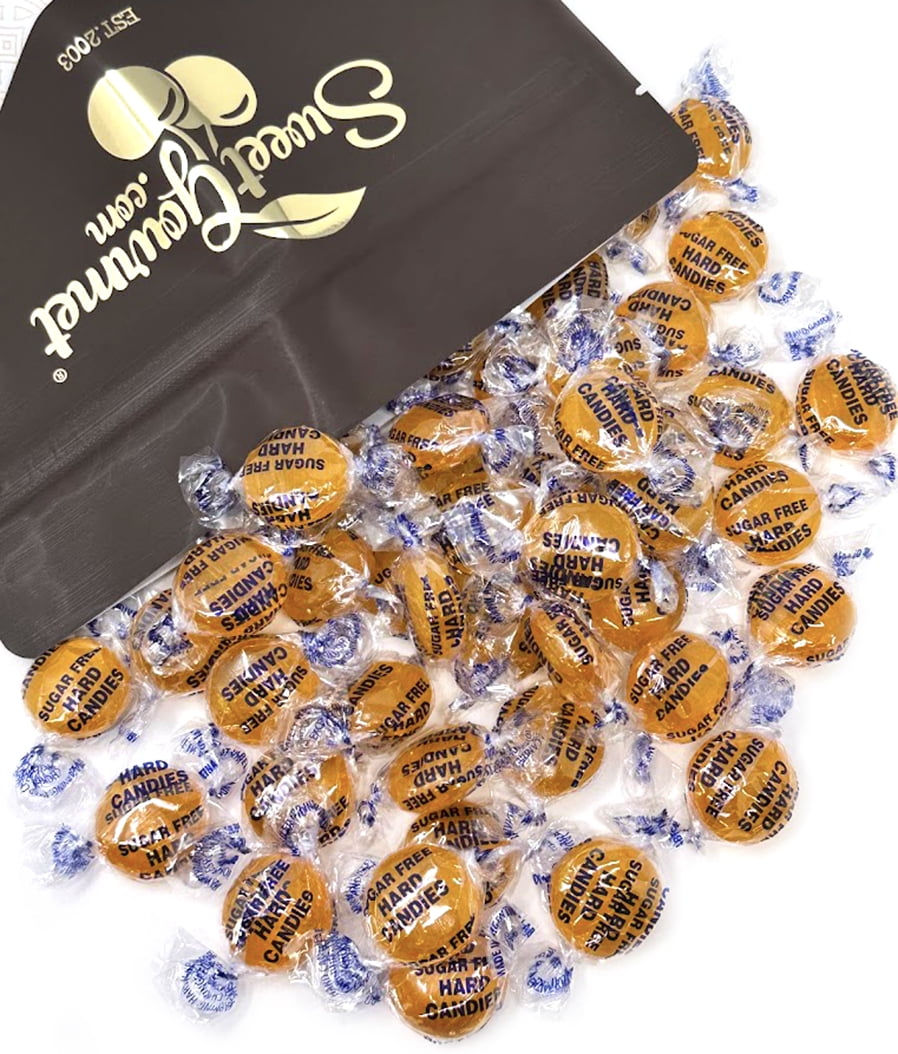 SweetGourmet Sugar-Free Butterscotch Buttons Hard Candy | 2 Pounds