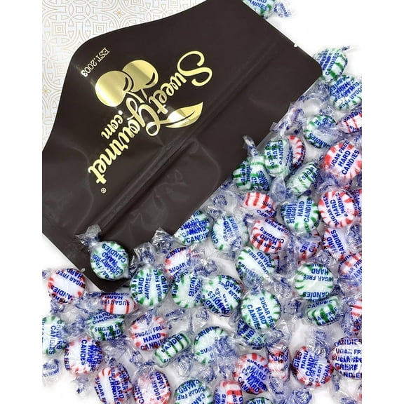 SweetGourmet Sugar-Free Christmas Starlight, Spearmint Peppermint Arcor Hard Candy, 2 Pounds