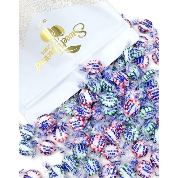 SweetGourmet Sugar-Free Christmas Starlights, Peppermint Spearmint Arcor Hard Candy, 3 Pounds