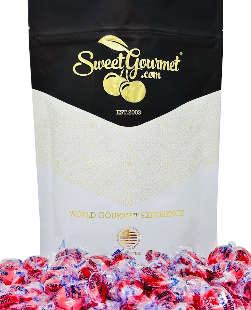 SweetGourmet Sugar-Free Cinnamon Discs Arcor Bulk Hard Candy