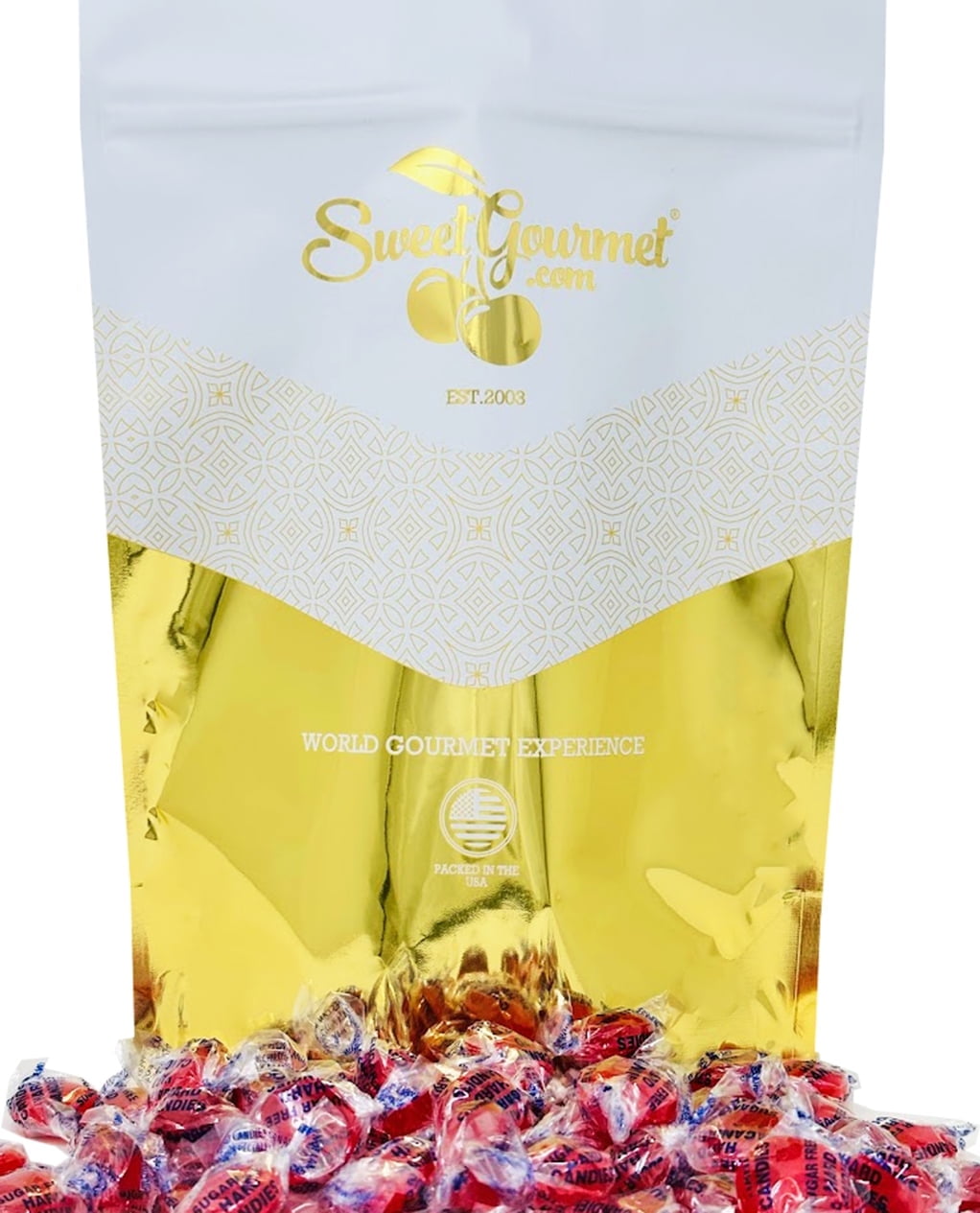 SweetGourmet Sugar-Free Cinnamon Discs Arcor Bulk Hard Candy | 4 Pounds