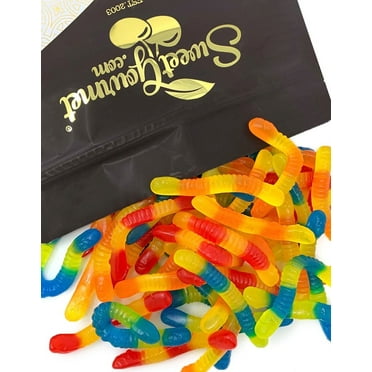 SweetGourmet Sugar-Free Gummy Worms Multicolored Candy | 2 Pounds
