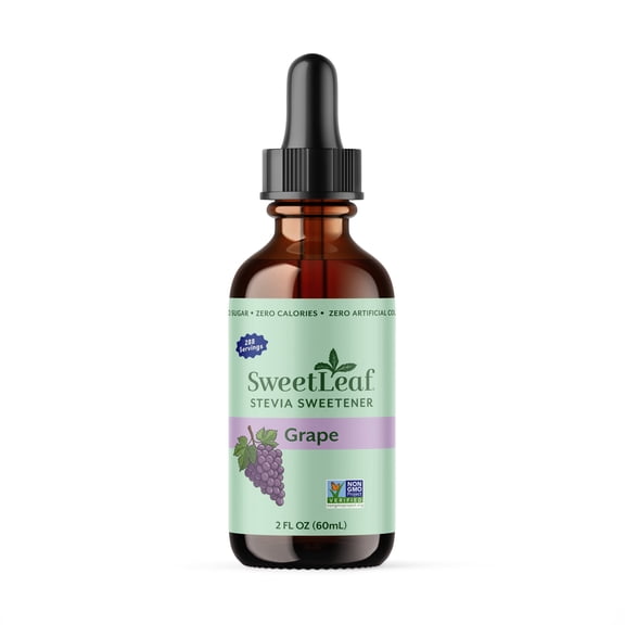 SweetLeaf Liquid Stevia Sweetener Grape, 2oz