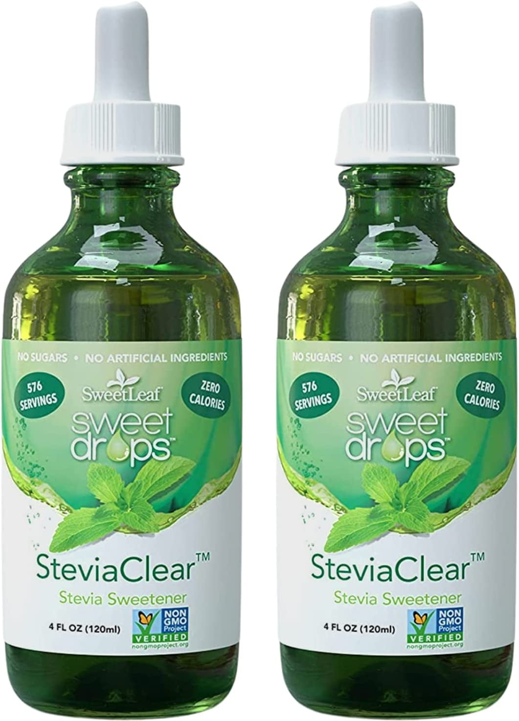 SweetLeaf Stevia Steviaclear Liquid Extract 4 oz Set of 2