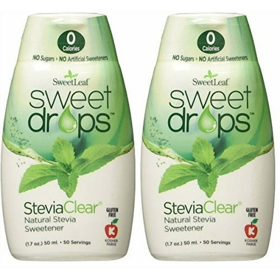 Sweetleaf Sweet Drops Liquid Stevia Sweetener, Steviaclear, 1.7 Ounce (Pack of 2)