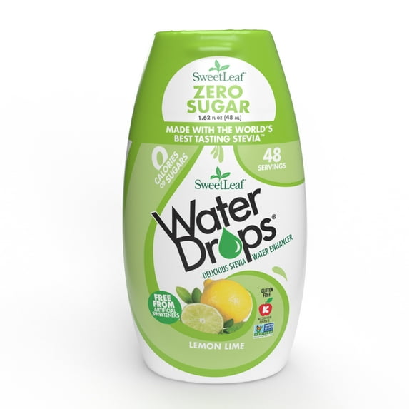 SweetLeaf Water Drops Lemon Lime (1.62 oz) Squeezable Bottle - Liquid Water Enhancer