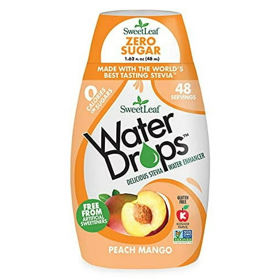 Sweet Leaf 2185403 1.62 fl oz Peach Mango Water Drops