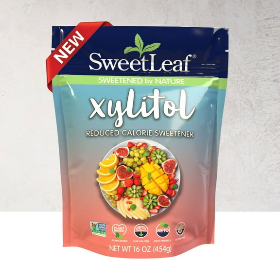 SweetLeaf Xylitol Granular, Zero Calorie, All-Purpose Sweetener, 16oz bag