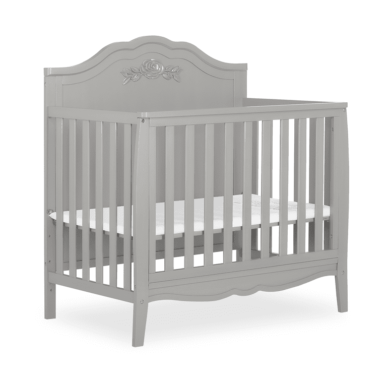 Slumber Baby Jasmine 3 in 1 Convertible Mini Crib, Platinum