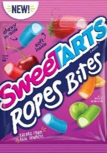 Sweetarts Ropes Soft & Chewy Bites Assorted Fruity Flavors 5.25oz ...