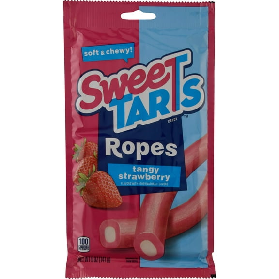 SweeTARTS Ropes, Tangy Strawberry, 5 oz