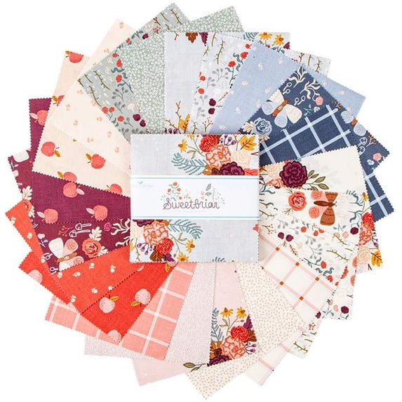 Sweetbriar Riley Blake Stacker by Rachel Erickson; 42 - 5" Precut Fabric Quilt Squares