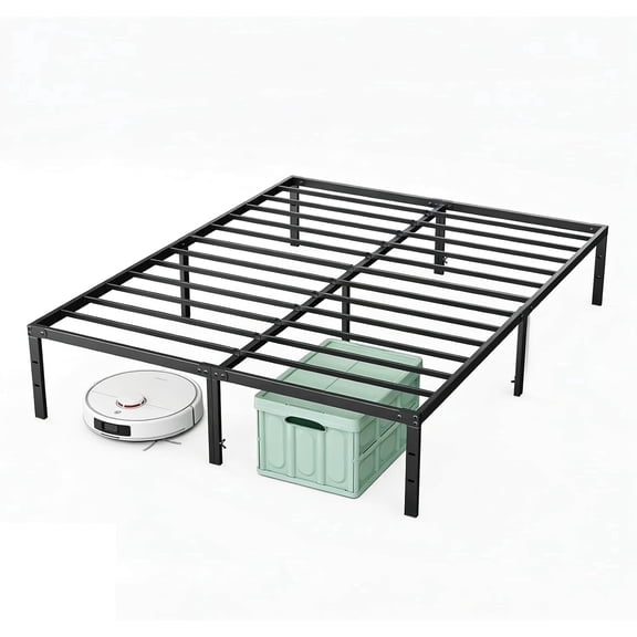 Sweetcrispy 12 inch Full Metal Bed Frame, Heavy-Duty Platform, No-Squeak, Under-Bed Storage, Easy Assembly, Includes Hardware