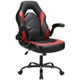 Sweetcrispy Gaming Chair PU Leather Computer Chair Ergonomic Office