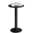 Sweetcrispy Round Side Table, Compact Wood Accent End Table with ...