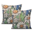 thumbnail image 1 of Sweeten Your Home: Spring/Summer 16x16 Inch Throw Pillow Covers, Set of 2, Floral Tulips, Mason Jars, Bloom with Grace Theme, Perfect for a Home Sweet Home Farmhouse Decor, 1 of 7