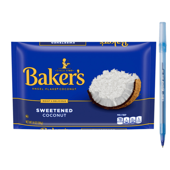 Sweetened Angel Flake Coconut, Bag 14 oz