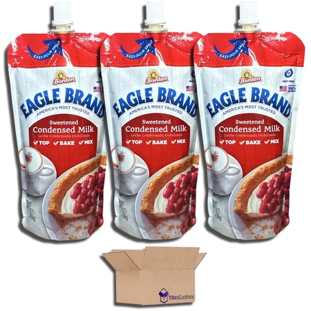Sweetened Condensed Milk by Eagle Brand 14 Ounce Pouch | Pack of 3
