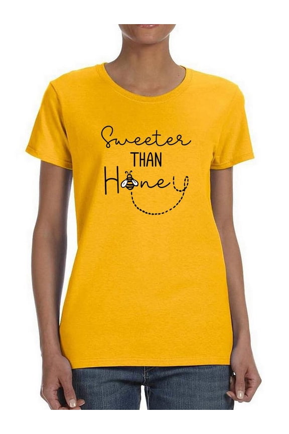 Sweeter Than Honey Bumblebee T-Shirt Women -Smartprints Designs, Female x-Large